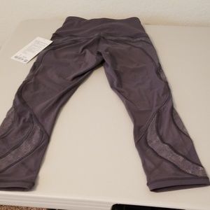 Lululemon lilac lace leggings NWT Flash Sale